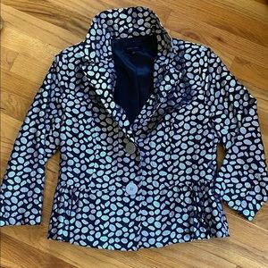 Donna Cody Black and Silver Jacket, Size M